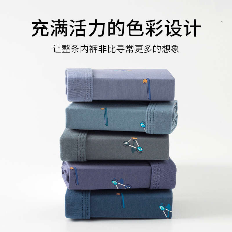 50 New Underwear Breathable Printed Four High Quality Leather Horse Cotton Men's Flat Corners Mutande Sexy Mens Boxers Designer Underwear Boxers 