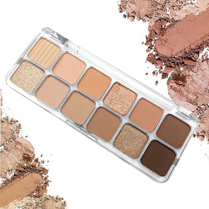 12 Colors Eyeshadow Palette High Pigmented Matte Shimmer Matallic Long Lasting Waterproof Eye Shadow Pallet Travel Size Makeup zxx240720