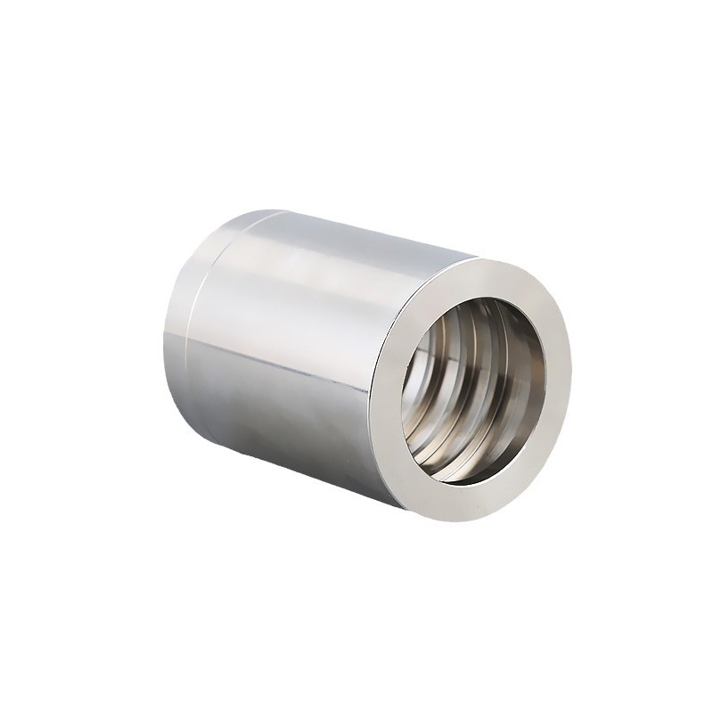 Stainless steel sleeve manufacturer supplies card sleeve type pipe joint with smooth surface and internal thread sleeve cap