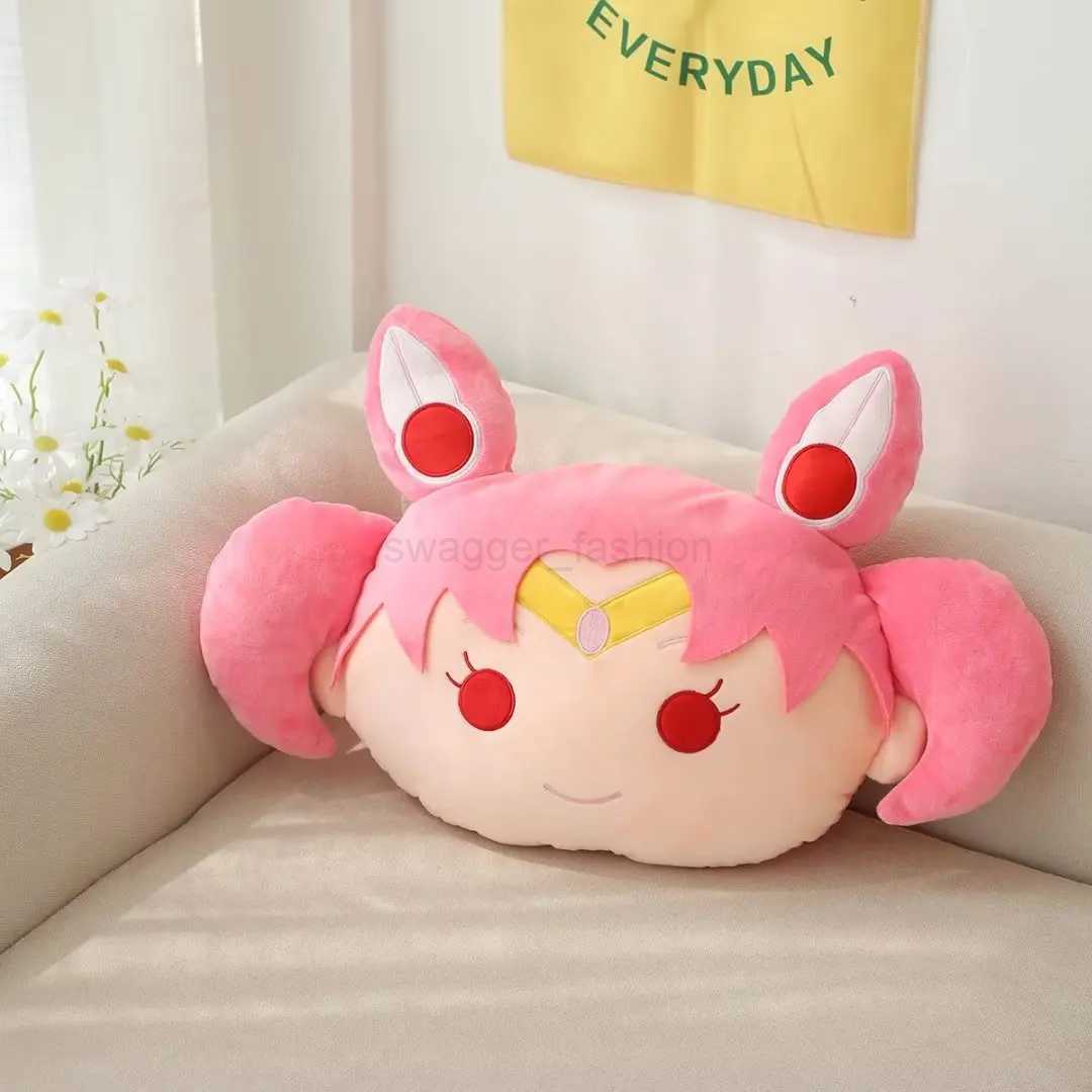 Anime Sailor Moon Plush Pillow Kawaii Tsukino Usagi Plushies Room Decor Chiba Mamoru Stuffed Doll Girlish Gifts Birthday PresentB270720