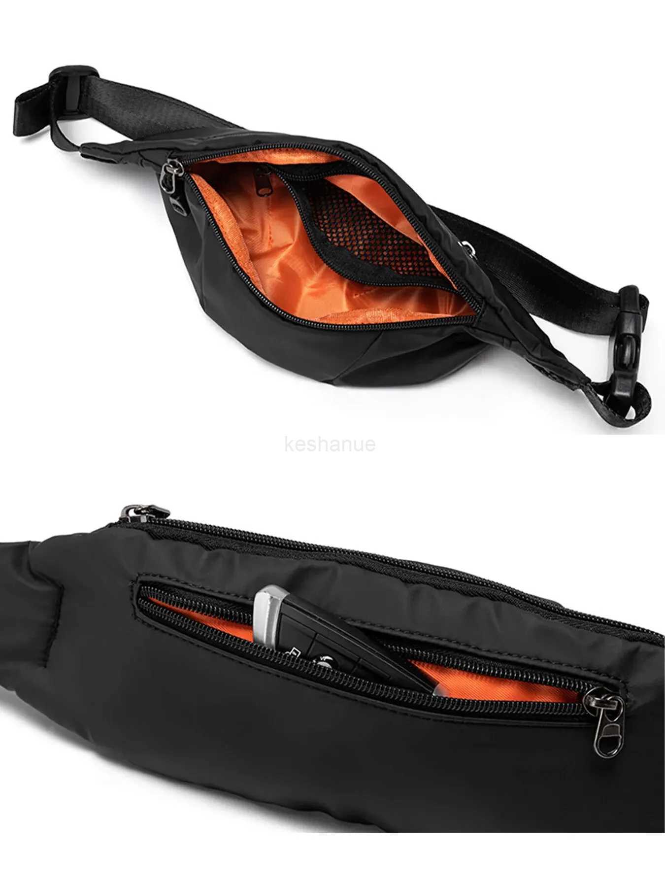 Phone Pouch Bags Waist Bag Running Bag Teenager Men Outdoor Sports Cycling Fashion Waterproof Belt Bag Male PurseXJ240720