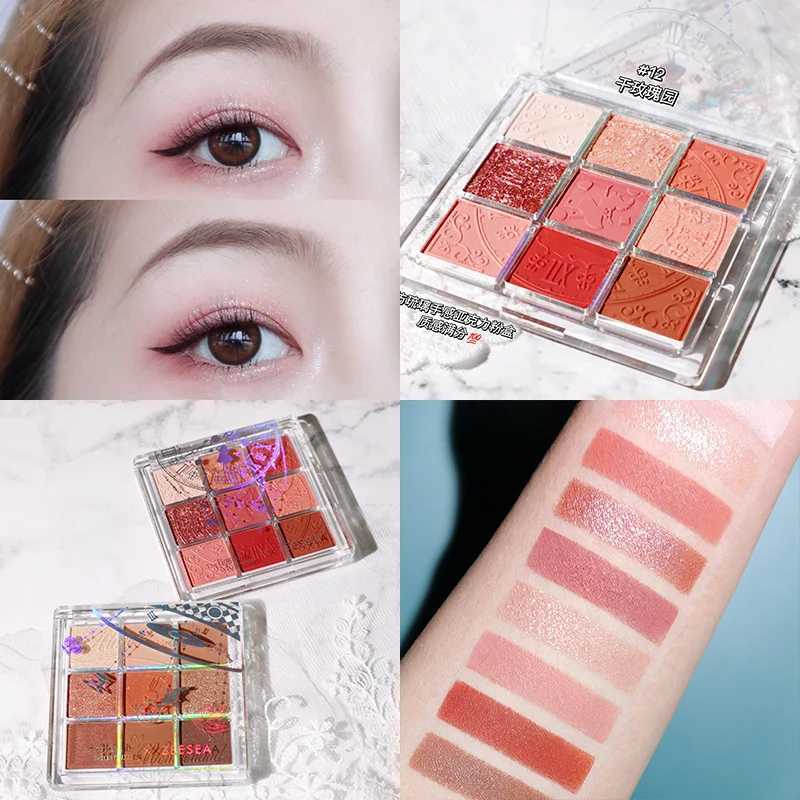 ZEESEA Alice Eyeshadow Palette 9 Colors Matte Glitter Professional Waterproof Long Lasting Eye Shadow Make Up Palette zxx240720
