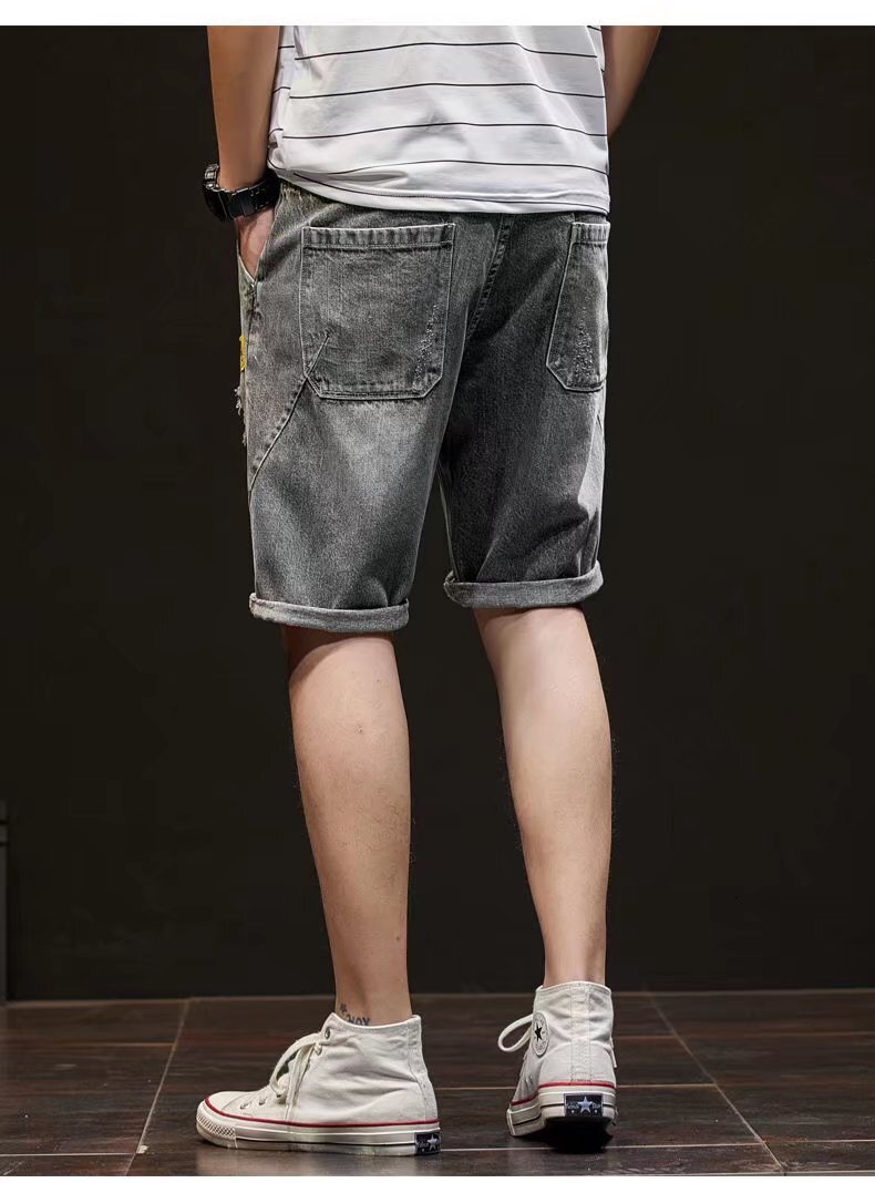 designer Men's Jeans purple jeans Denim Trousers Mens Purple Jeans shorts Jean men Pants Straight Design Retro Streetwear PURPLE brand jeans shor