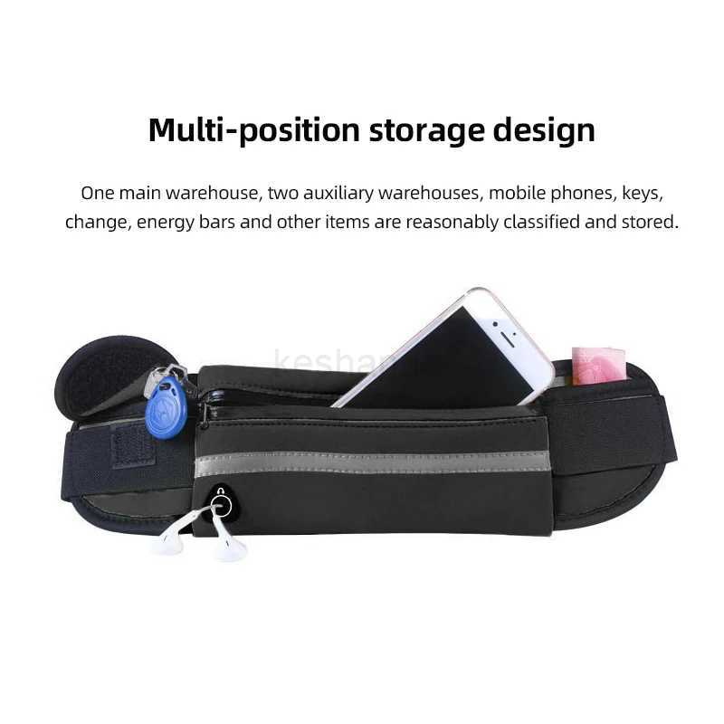Outdoor Sports Waist Bag Waterproof Pack Close Fitting Invisible Belt Fitness Anti Theft Mobile Phone Waist Bag BottleXJ240720