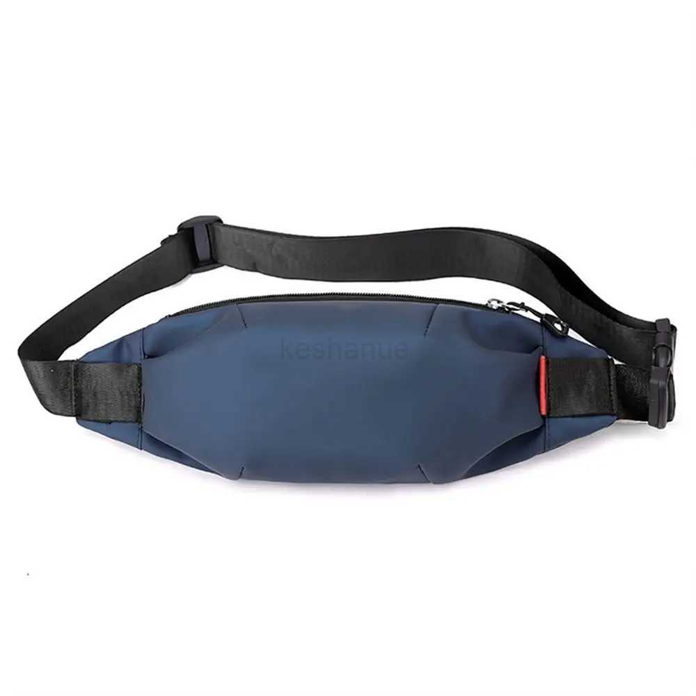 Men Nylon Waist Bag Chest Pack Cellphone Pouch Outdoor Sports Cross-body Bag Casual Running Cycling Bum Belt BagXJ240720