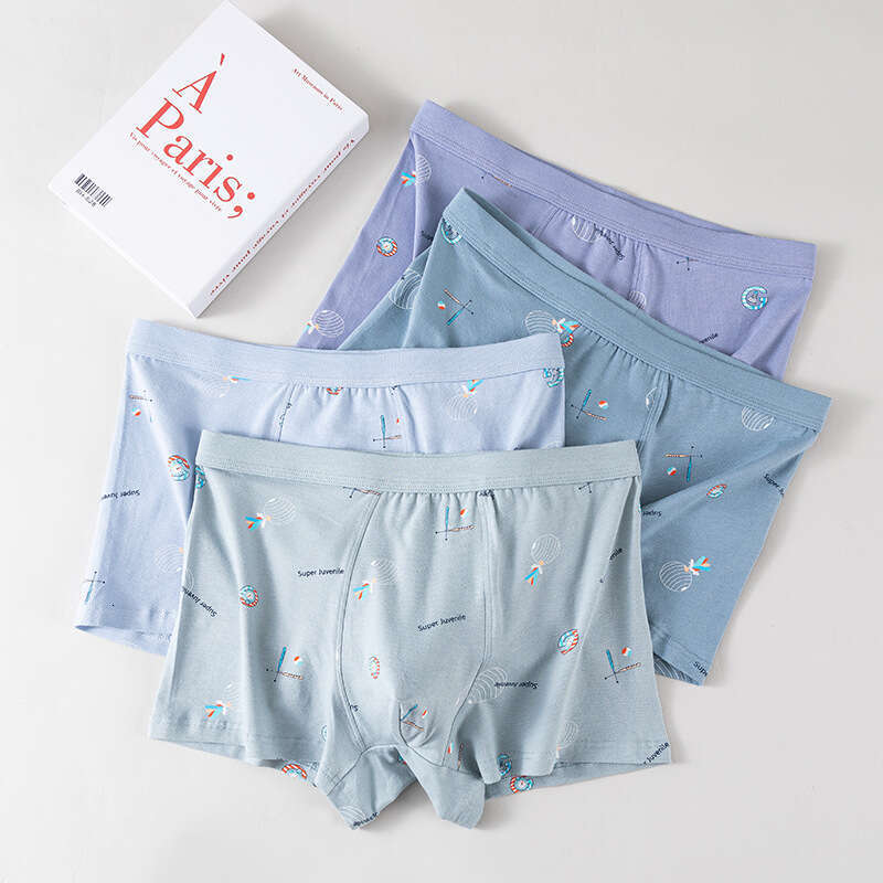 Printed Pure Cotton 3DU Convex Large Space Men's Boxer Shorts Printed Trendy Fashion Underwear Men Mens Boxers Designer Sexy Mutande Uomo Boxer D