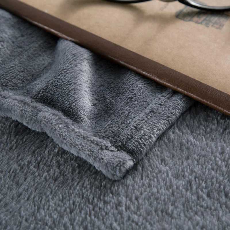 Solid Color Summer Blanket cobertor Skin-friendly Plaid 70x100 Nap Blankets for Car/Office Home Plush Bedspreads Queen SizeCL240720