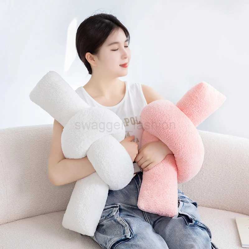 60-95CM Creative Iron Chain Knot Pillow Stuffed Soft Sofa Cushion Nordic Style Home Plush Decoration Irregular Shaped PlushB270720