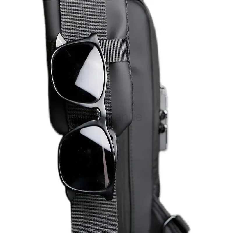 Men Multifunction Anti Theft USB Shoulder Bag Man Crossbody Cross Body Travel Sling Chest Bags Pack Messenger PackXJ240720