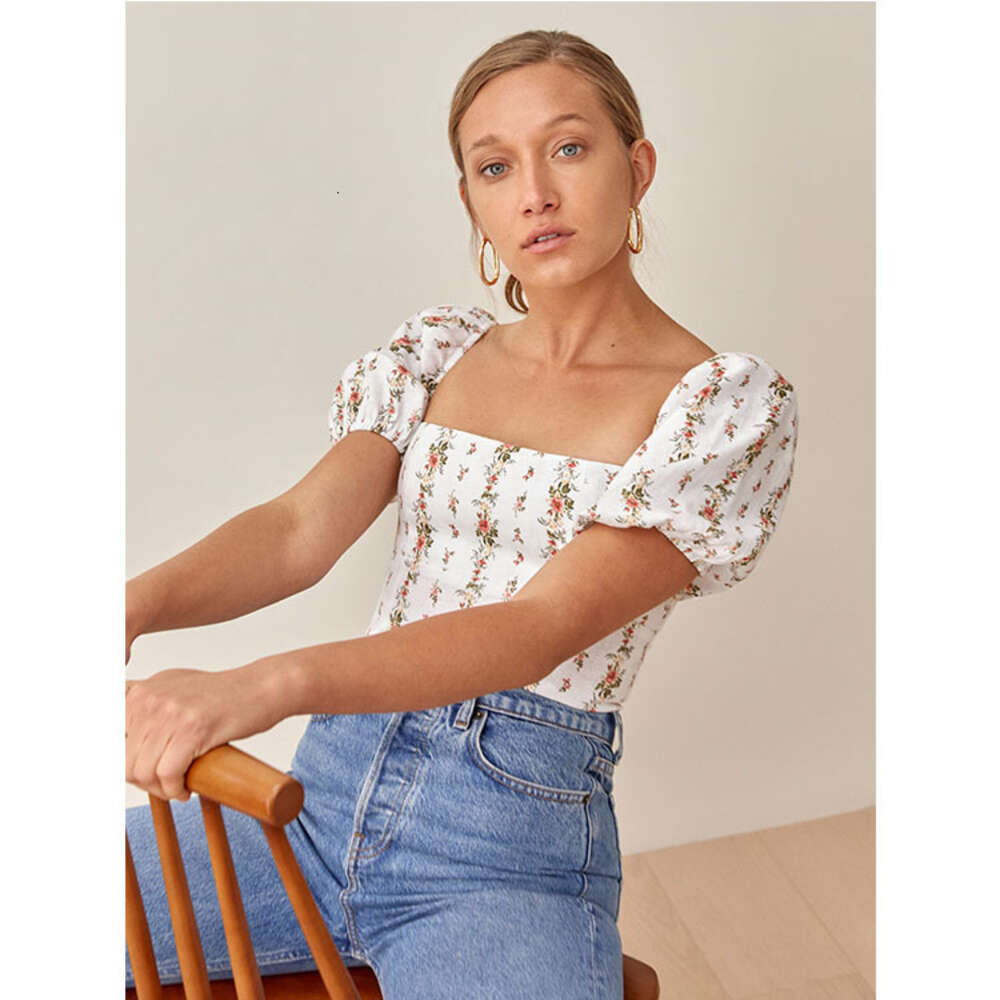 T Shirts Tee Shirt Casual Womens Designer Clothing New Merchandise Summer Short-sleeved Slim Crop Top Casual Pure Cotton Turtleneck Lace Stripe Solid 
