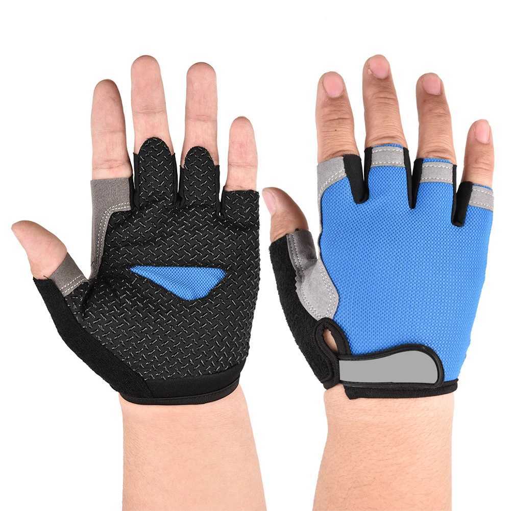 Sports Gloves Fingerless Cloves Outdoor Tactical Gloves Anti Slip Cycling Gloves Breathable Summer Fishing Gym Fitness Gloves for Women Men z240720