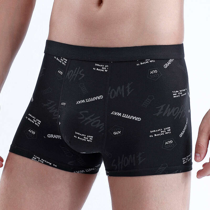 New Printed Flat Men's 3D Four Corner Underwear Mens Boxers Boxers for Men Boxeur Men Boxers Underwear Men Men Underwear Designer Designer Underw