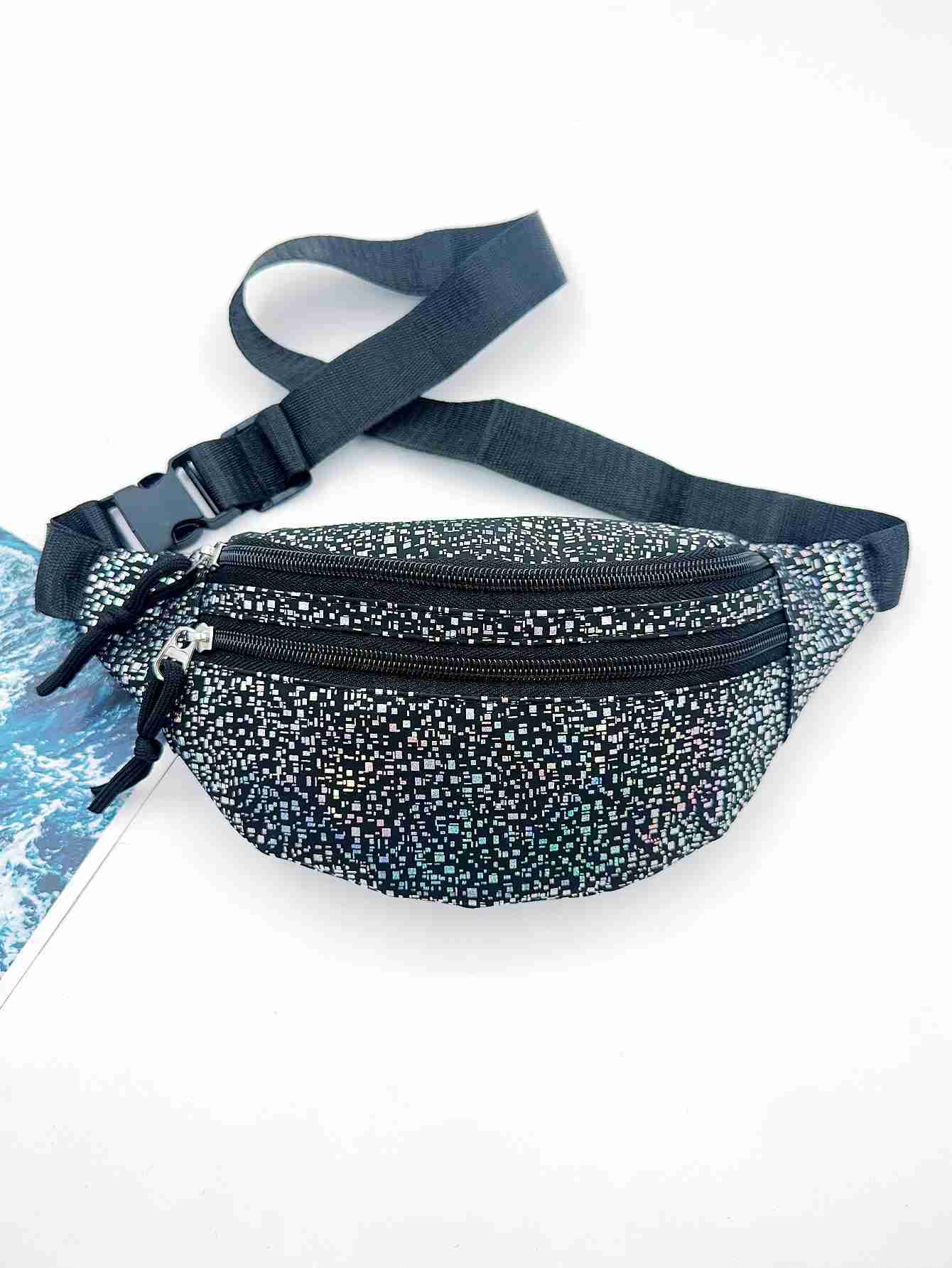 Sparkly Holographic Fanny Pack Belt Bag for Women I Travel CrossBody Fanny Packs for Women Fashion Waist Pack Bum BagXJ240720