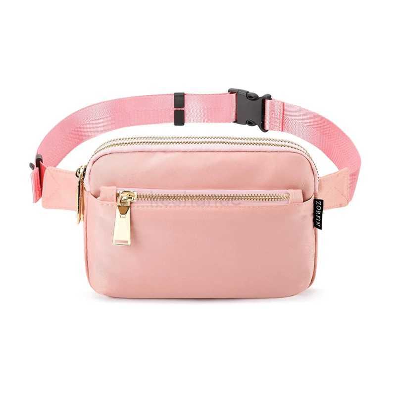 Fanny Pack Womens Waist Bag Fashion Belt Bags Women Waist Pack Dual Zipper Waterproof Crossbody Bag Ladies Bum Hip BagXJ240720