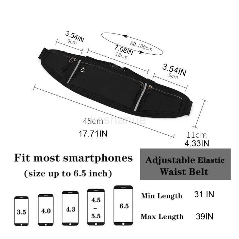 Adjustable Running Runners Belt Workout Waist Bag Elastic Phone Holder Fanny Pack for Unisex Jogging PocketXJ240720