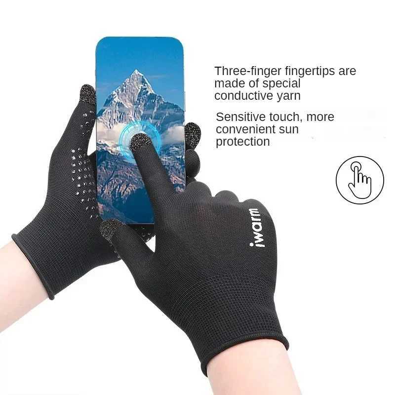 Sports Gloves Winter Gloves Cycling Glove Anti-slip Thermal Fleece Glove Full-Finger Skiing Glove Outddor Sports Men Women Motocycle Mittens z240720