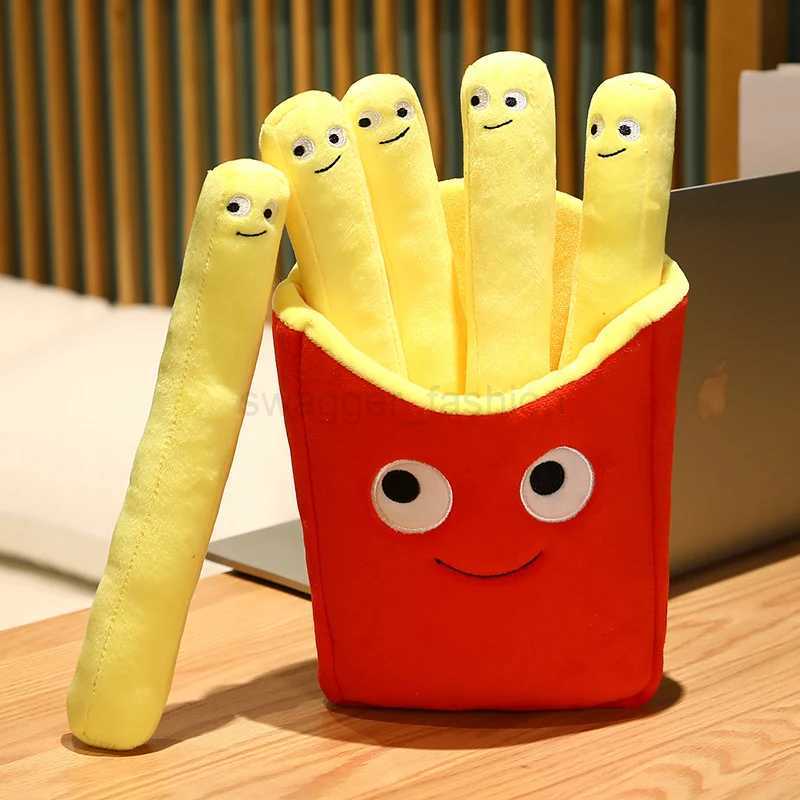 Emotional Support Smile French Fries Plush Stuffed Toy Plush Sofa Pillow Car Accessories Childrens Pretend Play Accessories TB270720