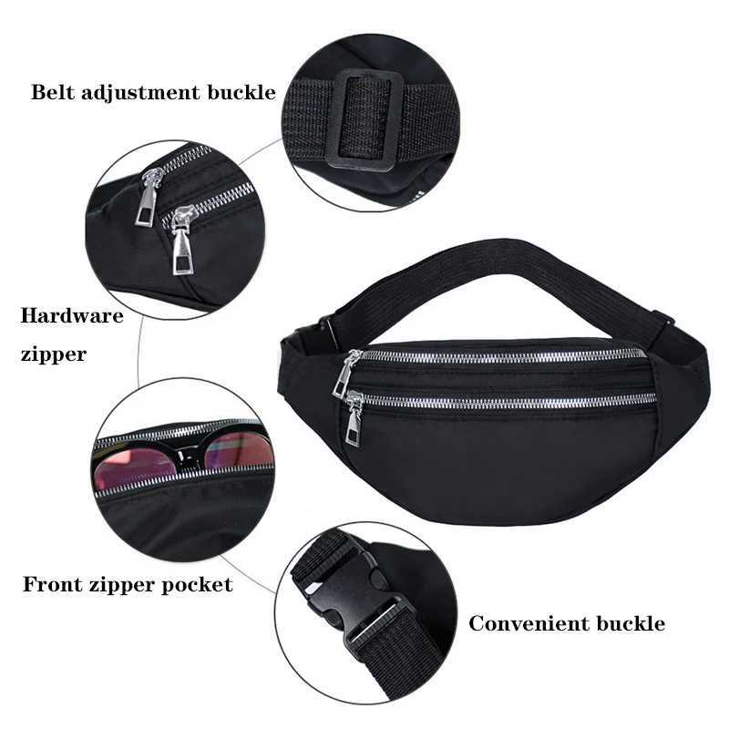 New Fanny Pack For Ladies Waterproof Waist Bags Female Fashion Bum Bag Travel Crossbody Chest Bags All Match Hip BagXJ240720