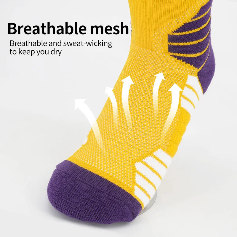 Professional Basketball Socks Towel Bottom Elite Thick Sports Running Cycling For Kids 240715