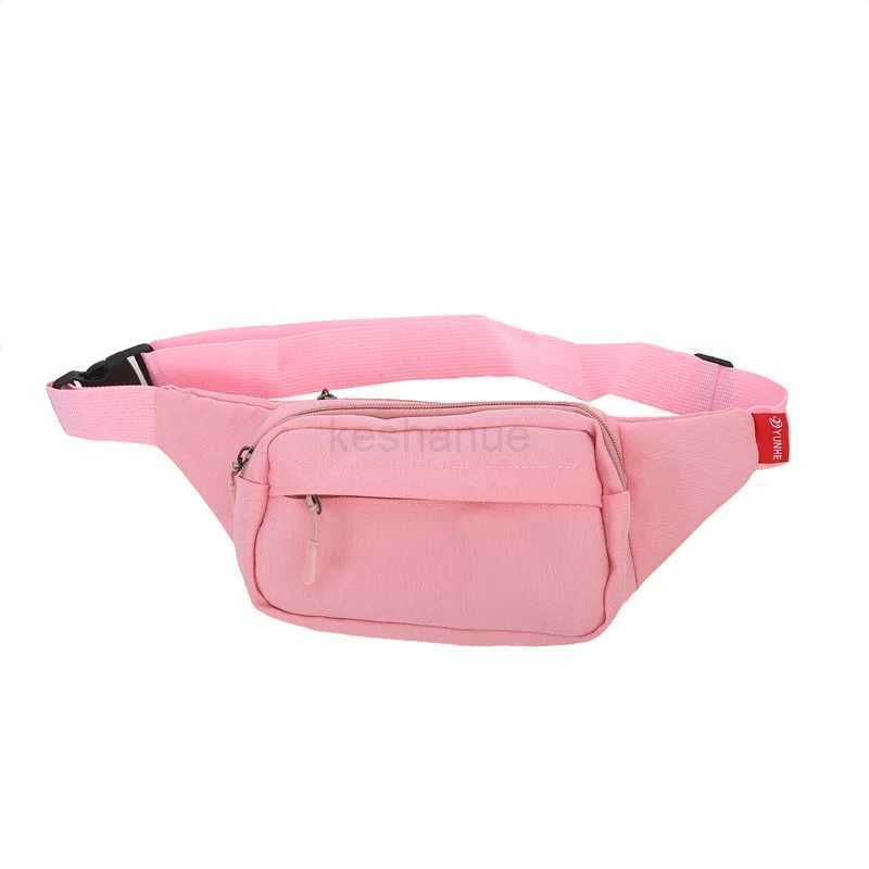 Mens and Womens Universal Models Waist Bag Fashion Crossbody Bags Sports Cell Phone Bags Solid Color Large Capacity Chest BagXJ240720