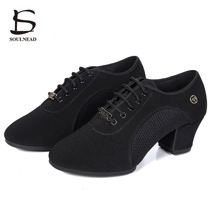 Latin Ballroom Dance Shoes Women Tango Jazz Salsa Dancing High Heels Training Shoe Girls Ladies Modern Social Dance Sneakers 240708