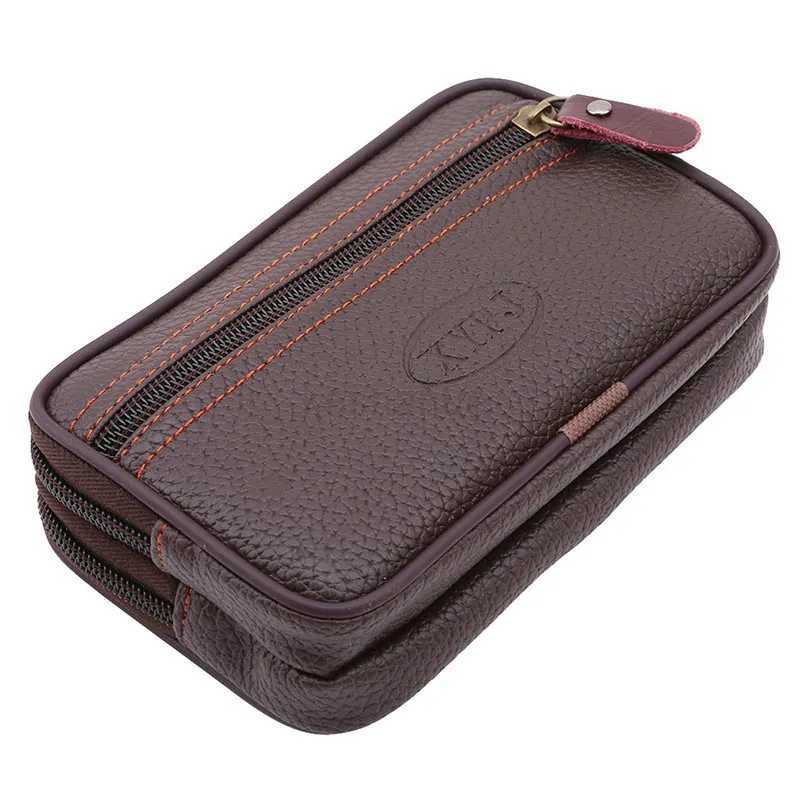Mobile Phone Waist Bag For Men Testificate Belt Bag Leather Coin Purse Strap Pocket Cellphone Bag Clutch Bag Belt Waist PacksXJ240720