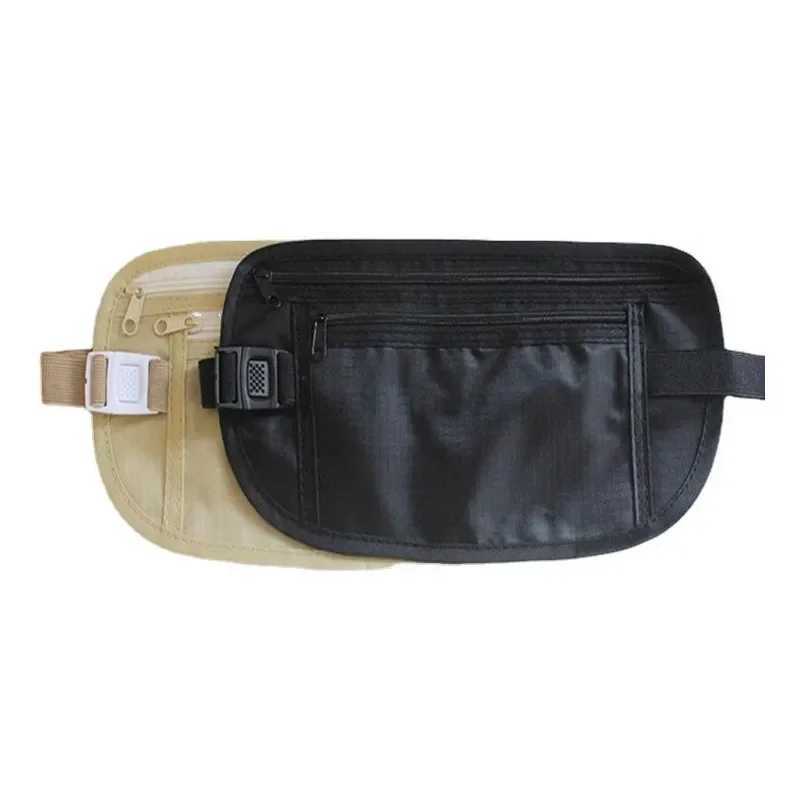 1pcWaterproof Anti-theft Invisible Running Waist Bag Multi-functional Ultra-thin Travel Cell Phone Bag For Men Women Cycling BagXJ240720