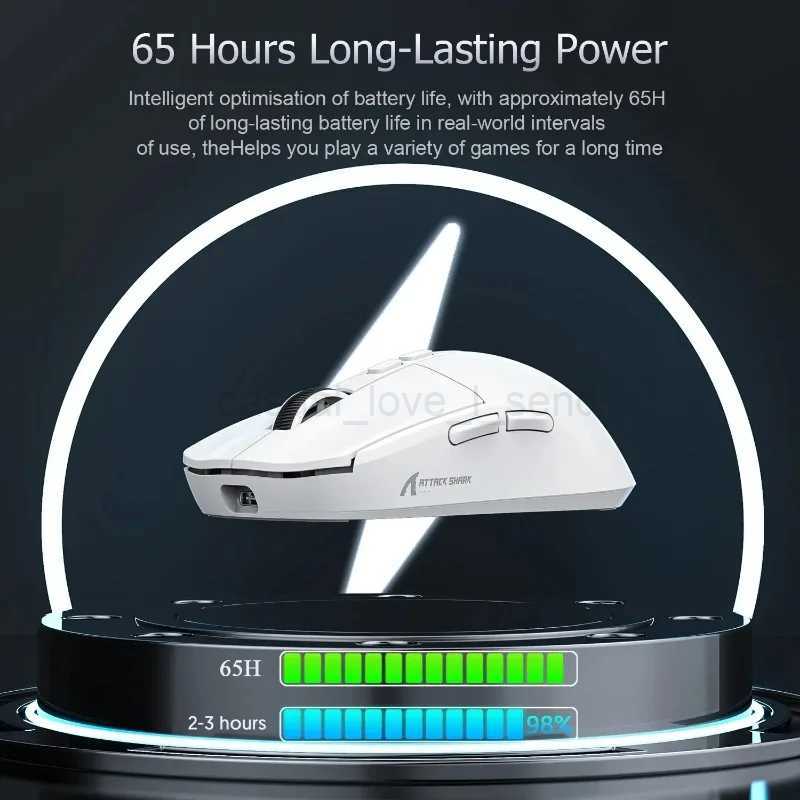 ATTACK SHARK X11 Lightweight Wireless Gaming Mouse Magnetic Charging Dock PAW3311 Optical Sensor 22000 DPI Optical MouseCL240720