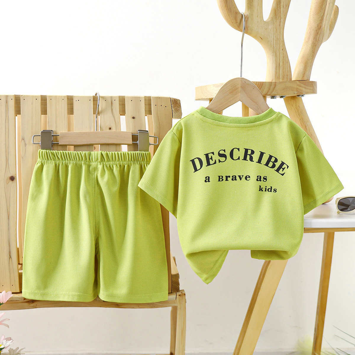 Children's short sleeve set summer new boys Korean version baby clothes boys and girls summer clothes 2024t shirt children's clothes