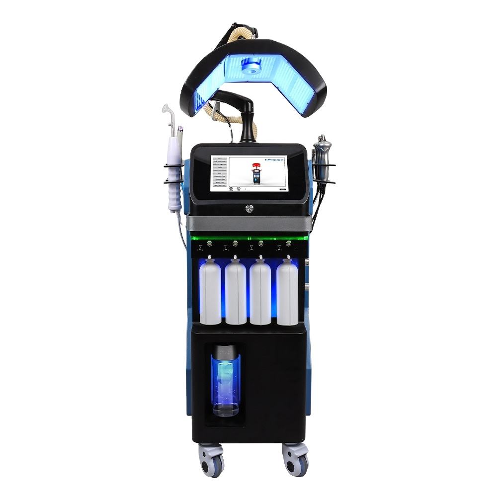 High Efficiency Beauty Diamond Aqua Peeling Beauty Oxygen Jet Dermabrasion Beauty Cleaning Beauty Face Machine Skin Care Tightening With Red Light The