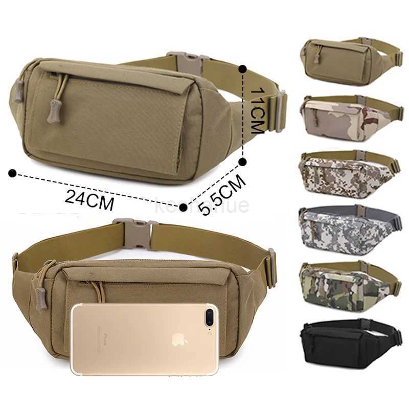 Mens Waist Bag Tactical Pouch Men Shoulder Belt Bags Hip Sack Oxford Cloth Belly Waterproof Banana Male Fanny Pack for PhoneXJ240720