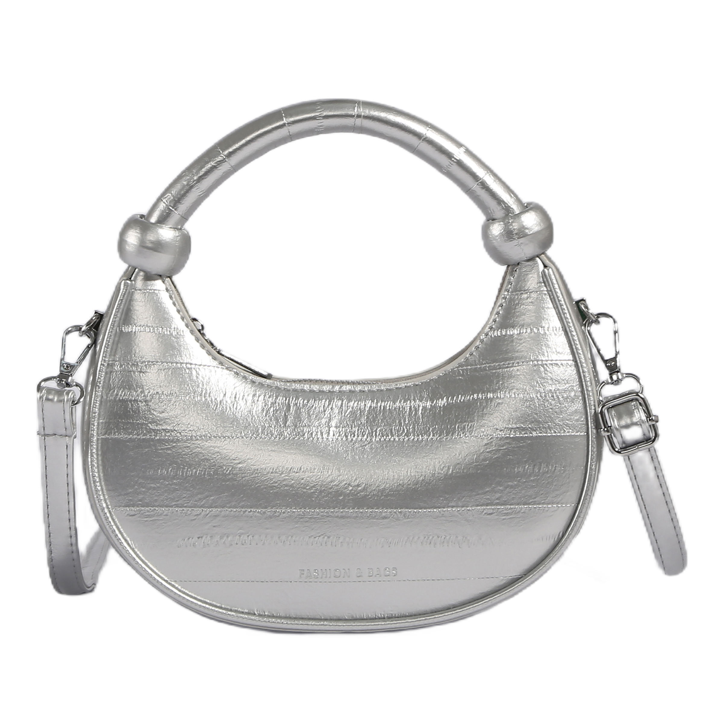 The tote bag Summer Wholesale Products Half Moon Handbags Ladies Simple Design Ladies Fashion Bags with Custom Printed Logo