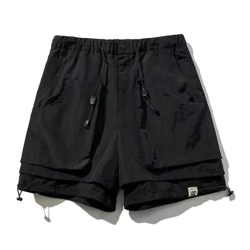 Summer Cargo Pants Men WOMen Casual Safari Short Joggers Pocket Waterproof Workwear Shorts Japanese Streetwear Capris M240720