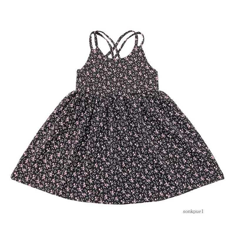 Baby Girls Dress 2024 Summer Chiffon Floral Princess Dresses Cute Kids Sundresses Childrens ClothingXJ240720