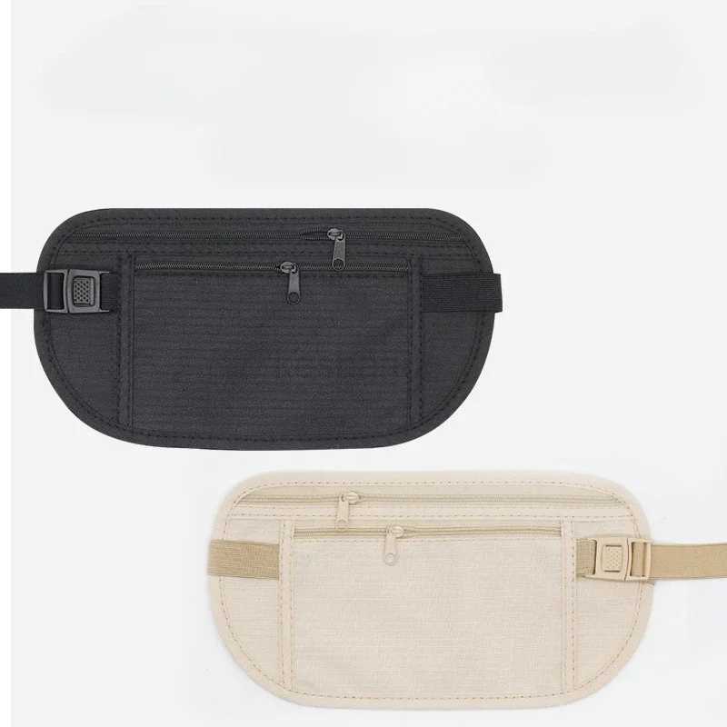 Unisex Invisible Travel Waist Pouch for Passport Money Belt Bag Hidden Security Wallet Anti-theft Money Hidden Waist BagSXJ240720