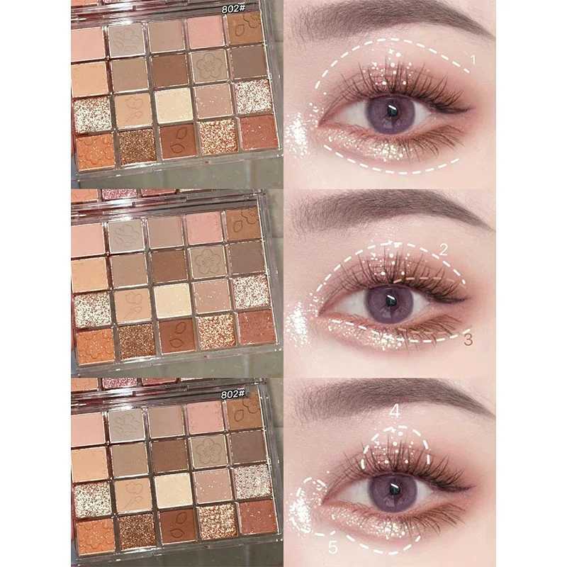 Palette Pearly Eyeshadow Glitter Earth Color Eyeshadows Shiny Eye Shadow Pallet Makeup Pigmentos Natural Cosmetic Free Shipping zxx240720