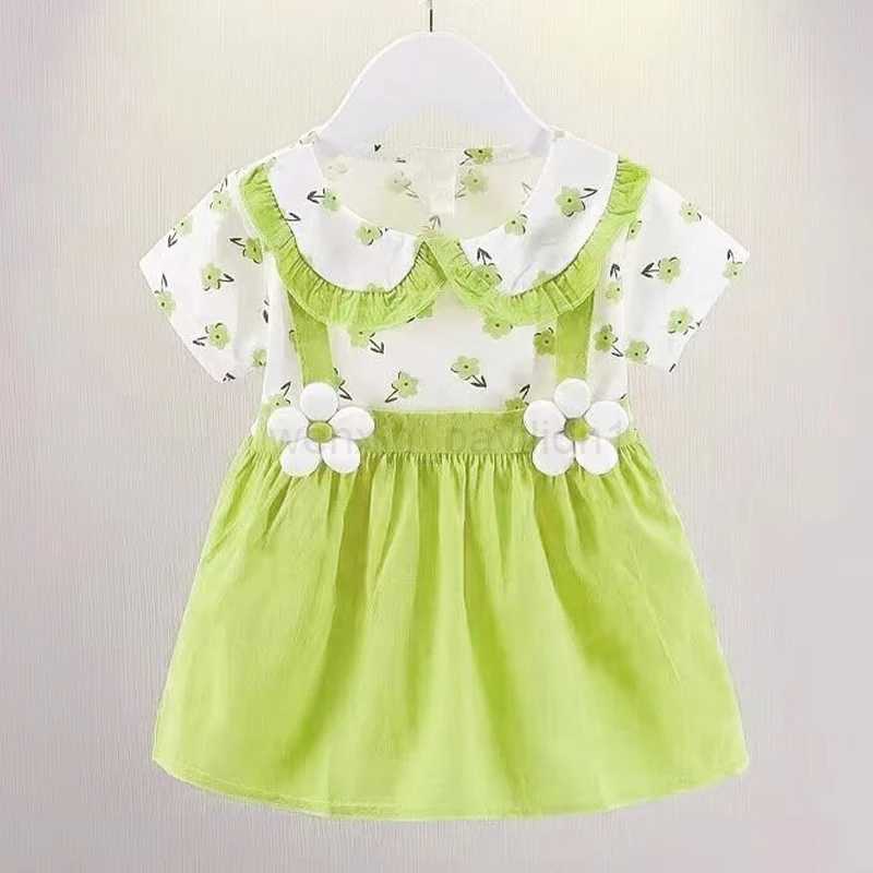Princess Costume Summer Baby Girl Dress Doll Collar Wedding Birthday Party Outfit Toddler Girl Clothing Children Lovely A1087-1XJ240720