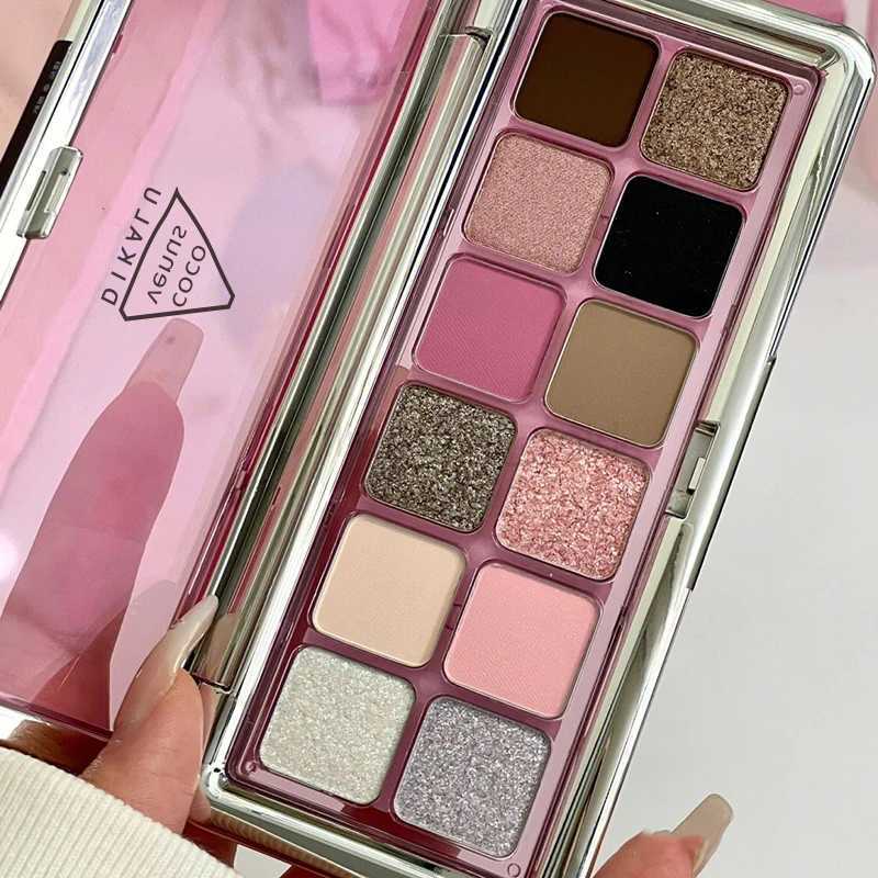 12 Colors Eye Shadow palette Gold Dark Brown Eyeshadow Palette Waterproof Matte Shimmer Highly Pigmented Nude Eye Makeup zxx240720