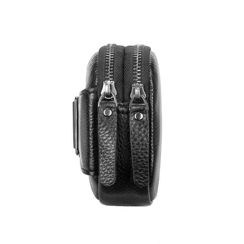 Leather Waist Pack Fanny Bag for Men Women Outdoor Travel Sports Running Walking Hiking Slim Cell Phone Purse Waist Wallet PouchXJ240720