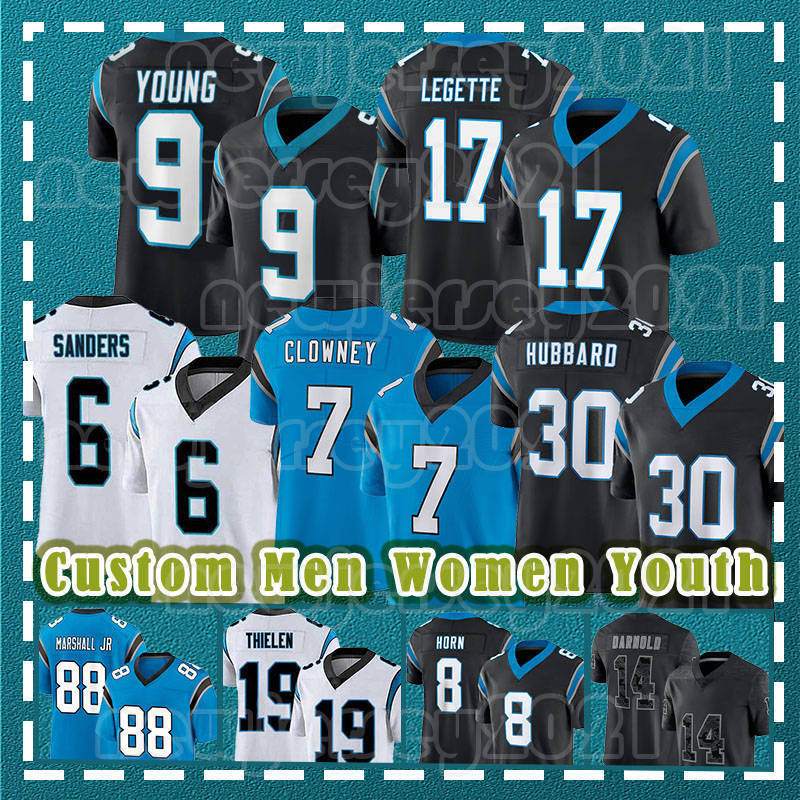 Bryce Young Jonathan Mingo Jaycee Horn Football Jerseys Terrace Marshall Jr Xavier Legette Miles Sanders Adam Thielen Jadeveon Clowney Jonathon Brooks Ikem Ekwonu