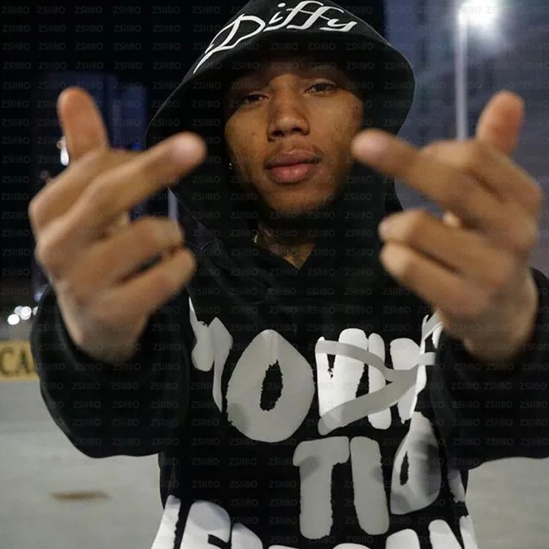 High Street Y2K Hoodie Women Gothic 90s Print Hoodie Kpop Streetwear Sweatshirt Vintage Clothing Punk Loose Hip Hop Jacket Top 240717