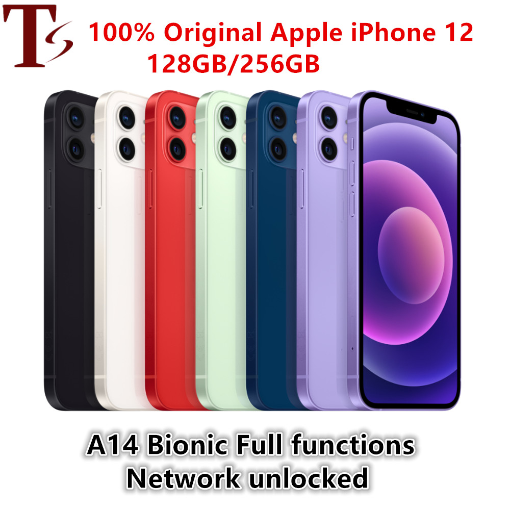 Refurbished iPhone 12 Super OLED Display, A14 Bionic Chipset, Face ID & NFC Support, Available Sizes: 64GB / 128GB / 256GB unlocked
