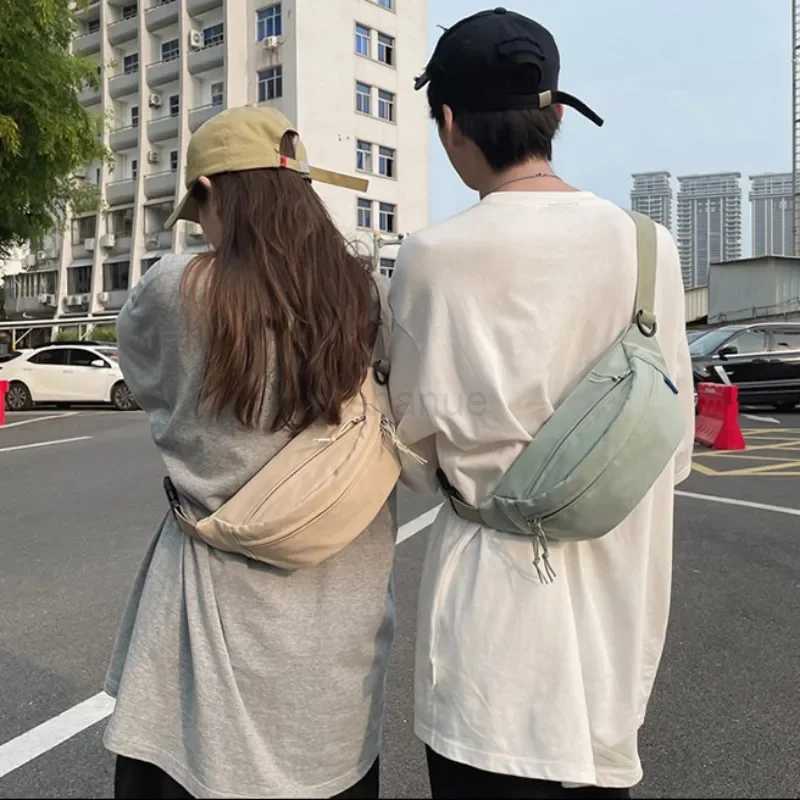 Street Style Waist Bag Hip Pack Woman Nylon Fanny Pack Fashion Shoulder Crossbody Chest Bags Unisex Hip Hop Belt Bag Waist PacksXJ240720