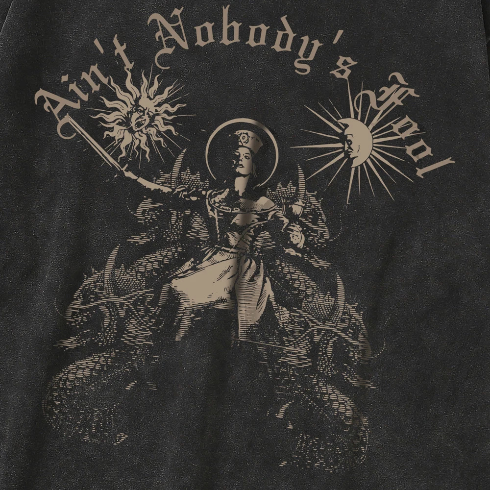 Ripped Goth T Shirts Men Vintage Long Sleeve Oversized T-shirts Fairy Grunge Y2k Men Clothes Harajuku Anime Streetwear Tops Tees 240716