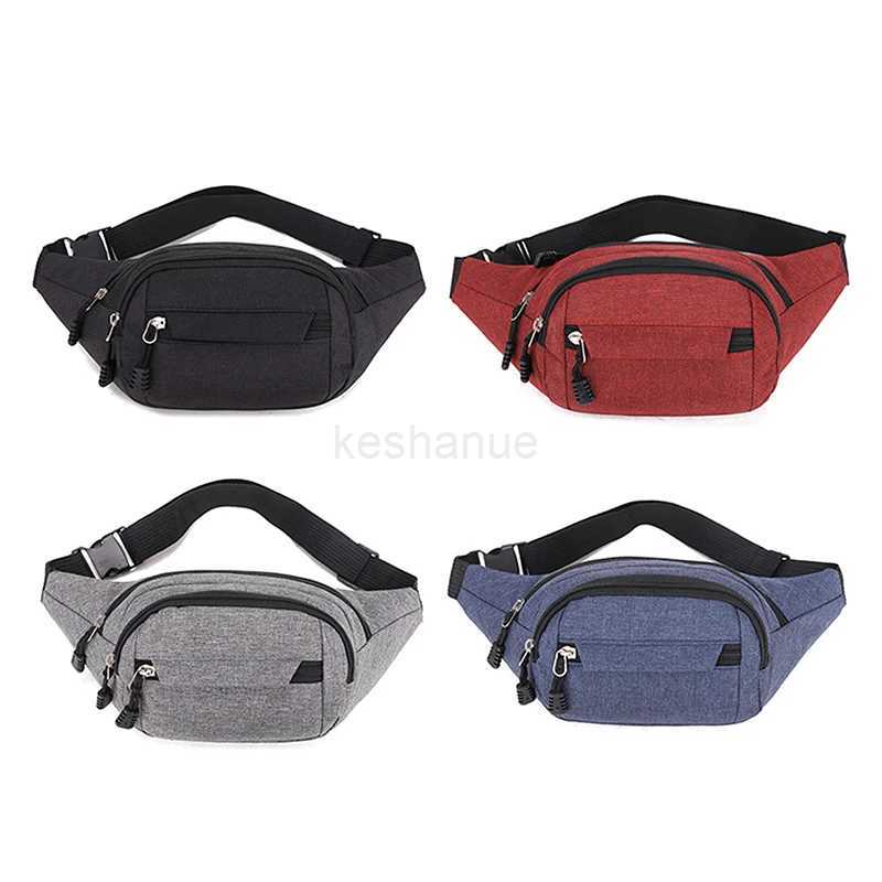 1Pc Fashion Men Women Waist Bag Crossbody Bag Canvas Casual Purse Large Phone Belt Bag Pouch Outdoor Travel Phone BagXJ240720