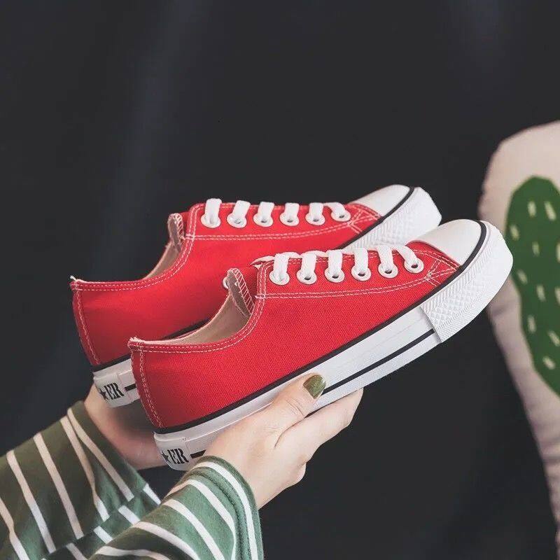 CCA-Limited Time Offer-Canvas 2024 Little White Korean Edition Versatile Student INS Board Shoes