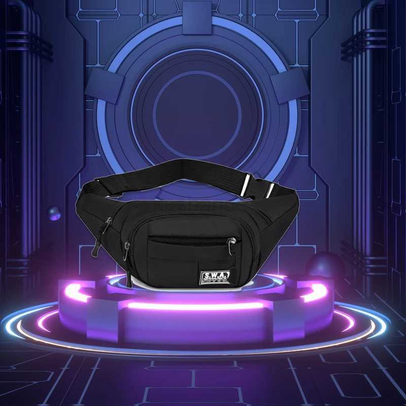 Large Capacity Multi functional Waist Bag Mens Waterproof Construction Site Canvas Fishing Gear Bag Crossbody BagXJ240720