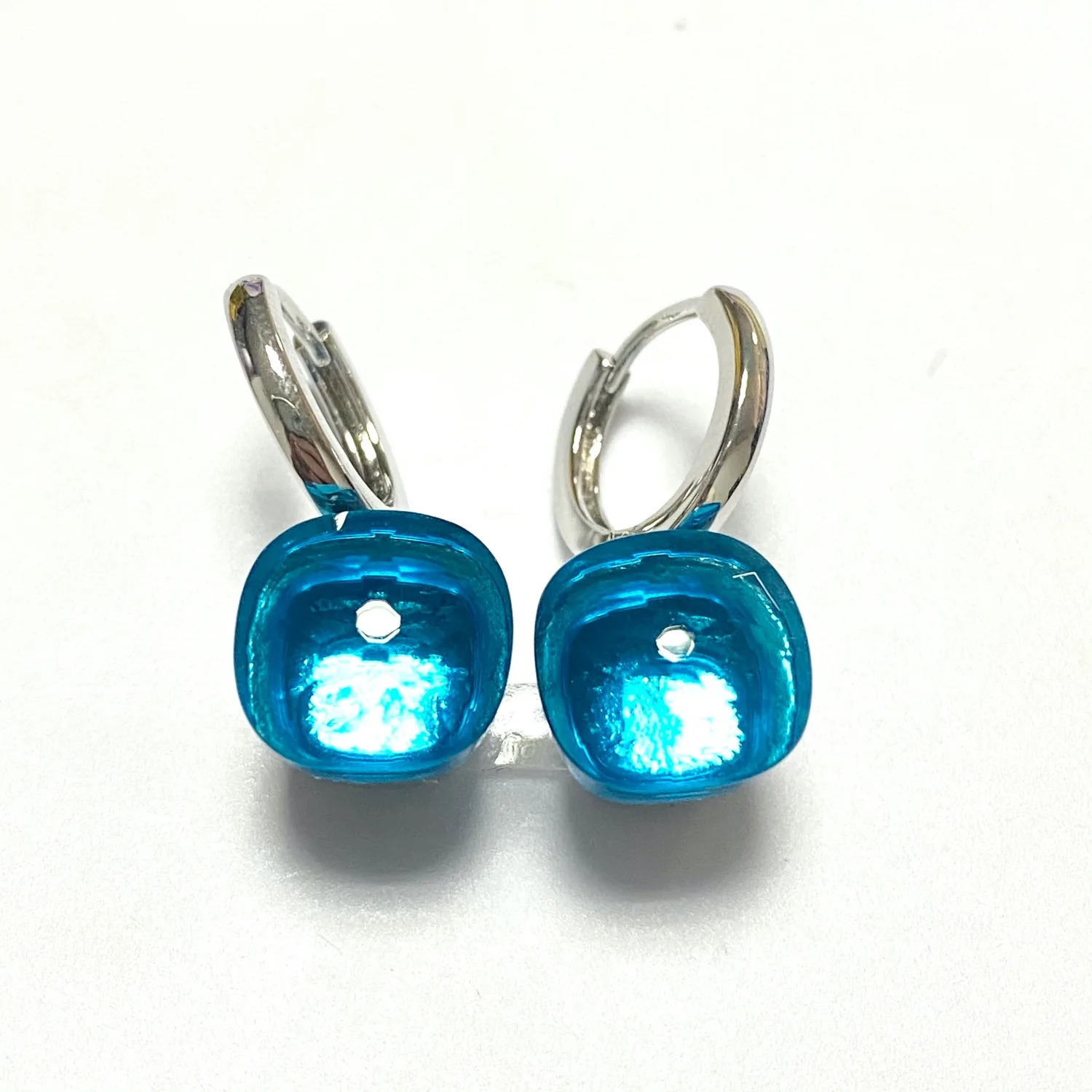Womens Candy Earrings 28 Color Crystal Earrings Silver Plated Sweet Candy Style Earrings Fashion Jewelry 240710