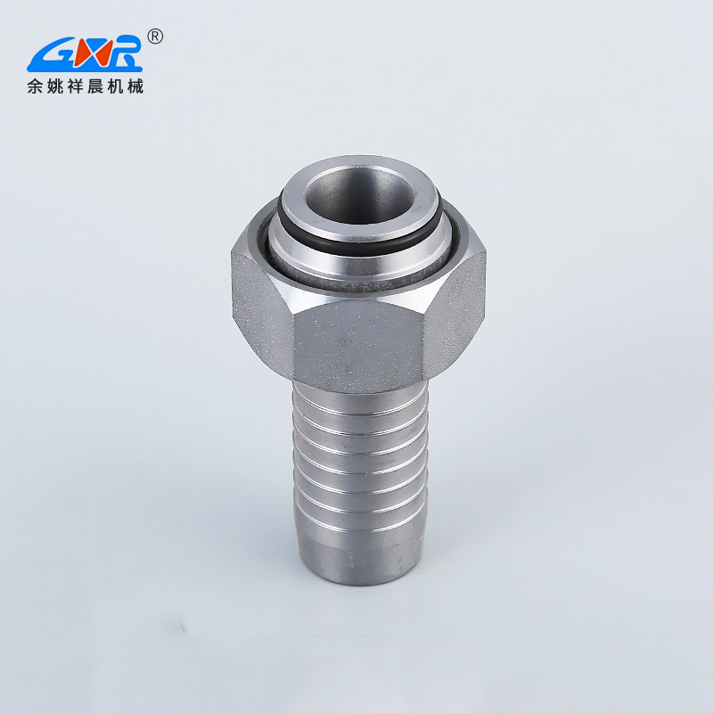 Metric internal thread direct joint stainless steel hose joint welded straight through stainless steel joint