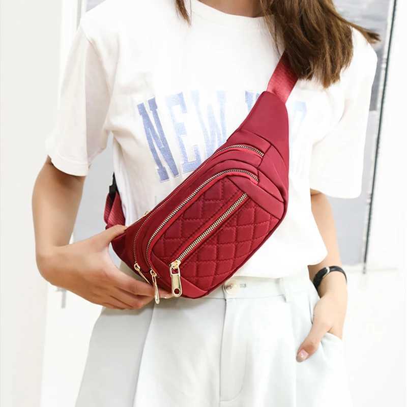 Womens Waist Bag Nylon Cloth Waterproof Belt Bags Designer Crossbody Chest Bag Female Fashion Fanny Pack Banana Hip Purse NewXJ240720